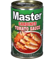 Master – Premium Sardines in Tomato Sauce 155g