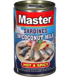 Master – Premium Sardines in Coconut Milk Gata 155g
