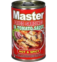 Master – Premium Sardines Hot & Spicy Pulutan Fried 155g