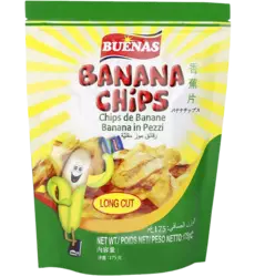 Buenas – Banana Chips Long Cut 175g